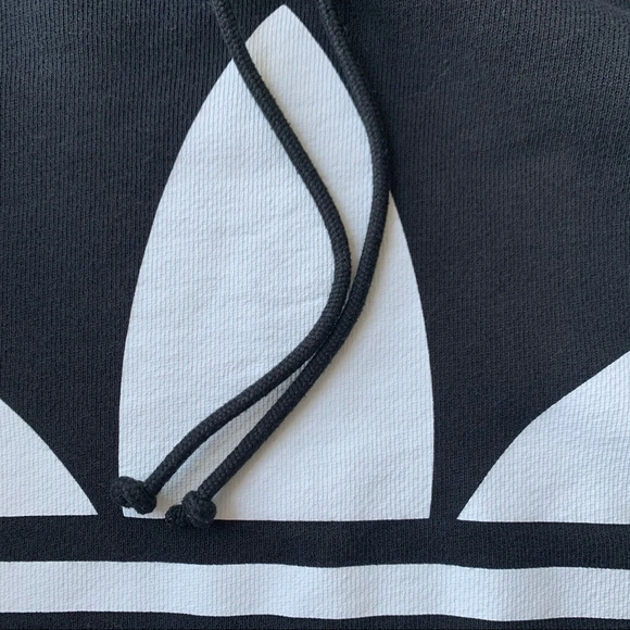 Adidas Logo Hoodie Black 2xs - Picture 5 of 12